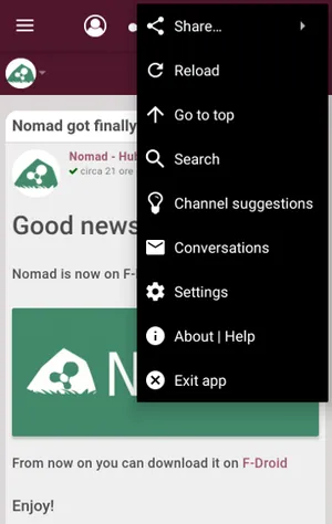 Nomad  Hubzilla for Android